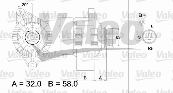 Valeo 436541 - Генератор vvparts.bg