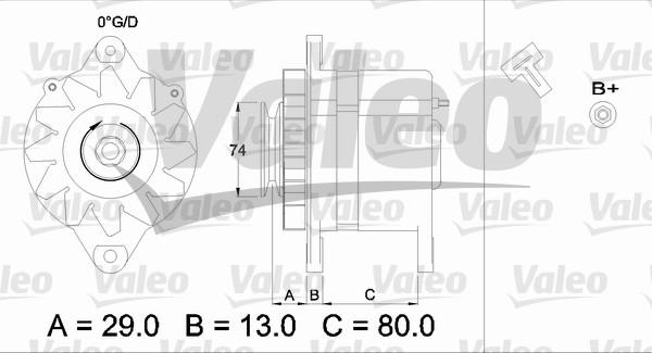 Valeo 436505 - Генератор vvparts.bg