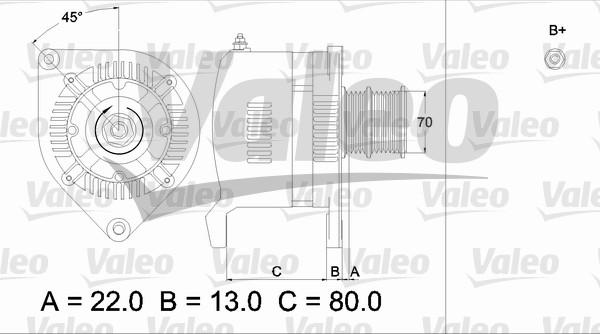 Valeo 436508 - Генератор vvparts.bg