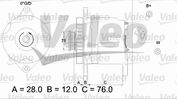 Valeo 436512 - Генератор vvparts.bg