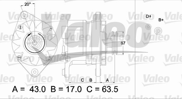 Valeo 436587 - Генератор vvparts.bg