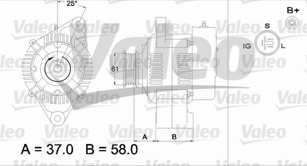 Valeo 436538 - Генератор vvparts.bg