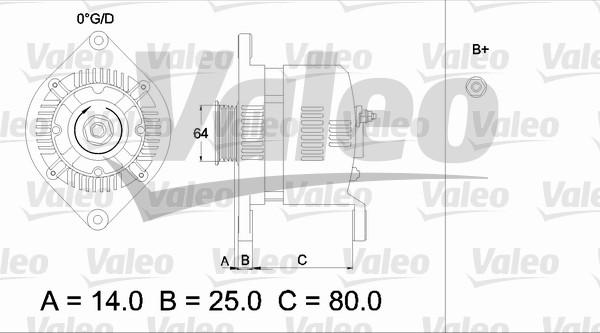 Valeo 436529 - Генератор vvparts.bg