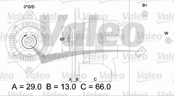 Valeo 436524 - Генератор vvparts.bg