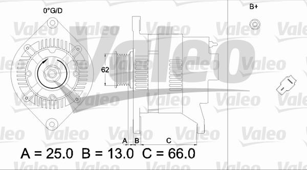 Valeo 436528 - Генератор vvparts.bg