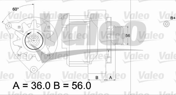 Valeo 436574 - Генератор vvparts.bg