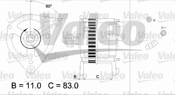 Valeo 436694 - Генератор vvparts.bg