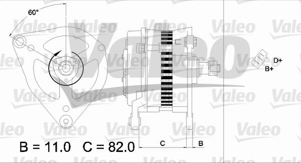 Valeo 436695 - Генератор vvparts.bg