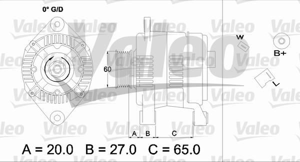 Valeo 436698 - Генератор vvparts.bg