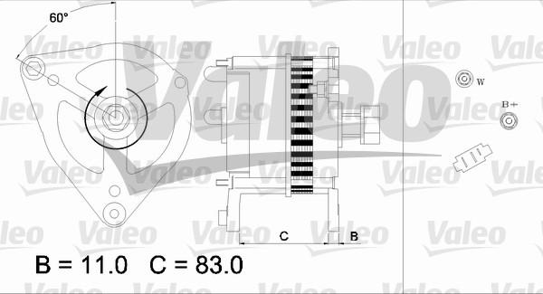 Valeo 436692 - Генератор vvparts.bg