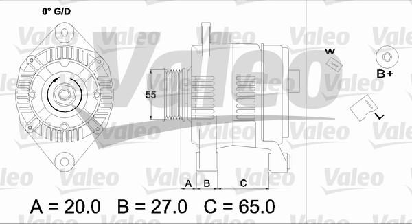 Valeo 436697 - Генератор vvparts.bg