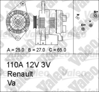 Valeo 436649 - Генератор vvparts.bg