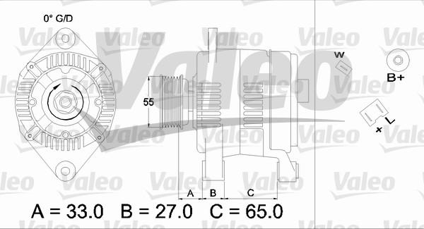 Valeo 436646 - Генератор vvparts.bg