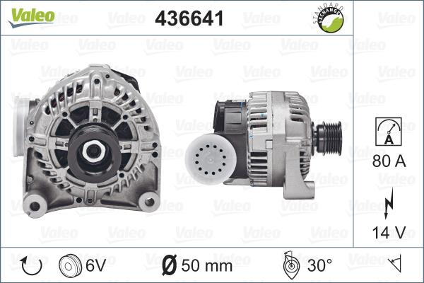 Valeo 436641 - Генератор vvparts.bg