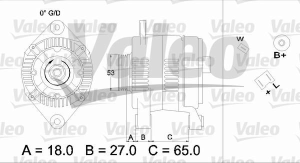 Valeo 436647 - Генератор vvparts.bg