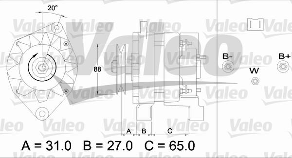 Valeo 436651 - Генератор vvparts.bg