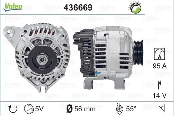 Valeo 436669 - Генератор vvparts.bg