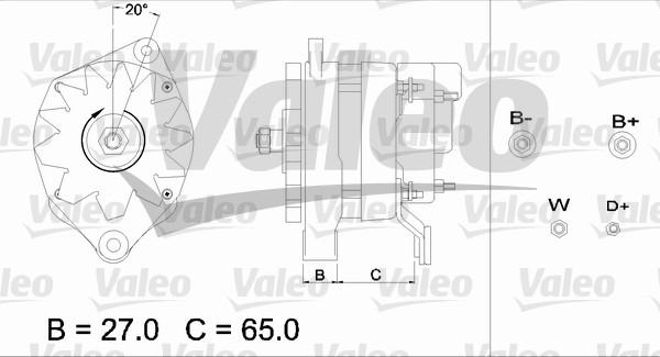 Valeo 436663 - Генератор vvparts.bg