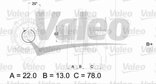Valeo 436609 - Генератор vvparts.bg