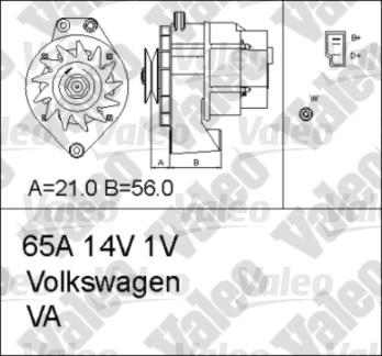 Valeo 436601 - Генератор vvparts.bg