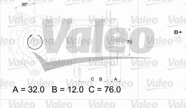 Valeo 436608 - Генератор vvparts.bg