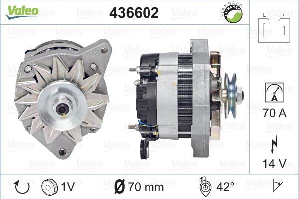 Valeo 436602 - Генератор vvparts.bg