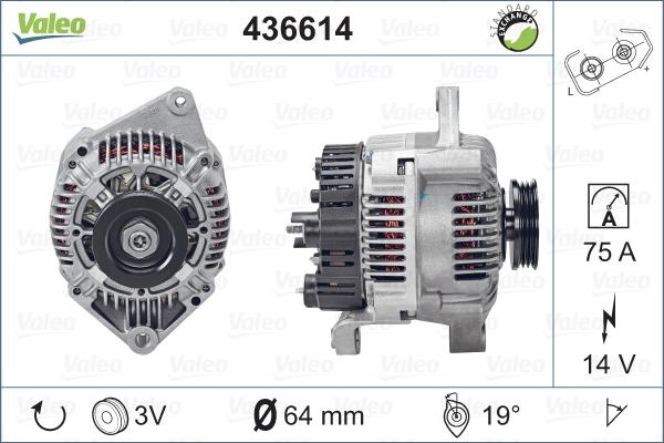 Valeo 436614 - Генератор vvparts.bg