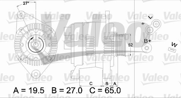 Valeo 436616 - Генератор vvparts.bg