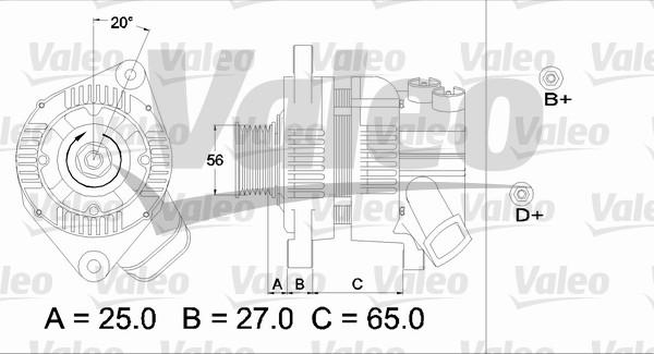 Valeo 436612 - Генератор vvparts.bg