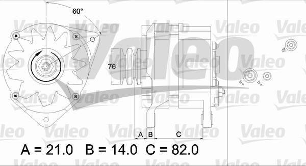 Valeo 436686 - Генератор vvparts.bg