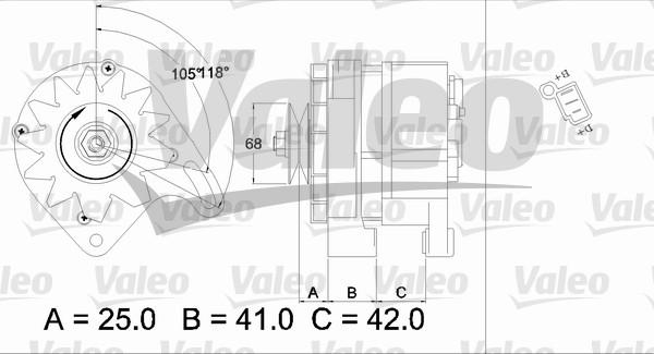 Valeo 436688 - Генератор vvparts.bg