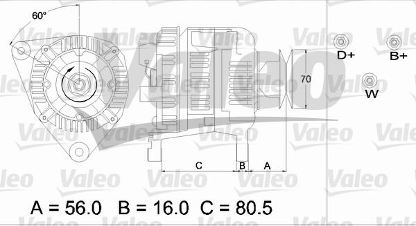 Valeo 436682 - Генератор vvparts.bg