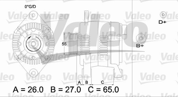 Valeo 436635 - Генератор vvparts.bg