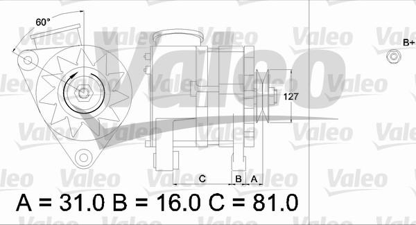 Valeo 436632 - Генератор vvparts.bg