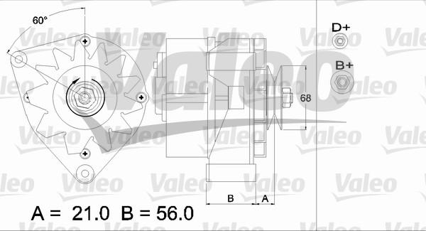 Valeo 436625 - Генератор vvparts.bg