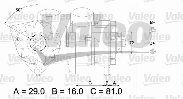 Valeo 436622 - Генератор vvparts.bg