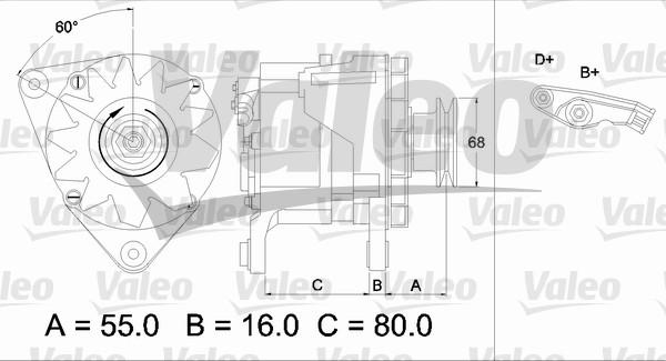 Valeo 436627 - Генератор vvparts.bg