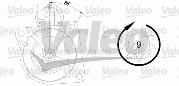 Valeo 436044 - Стартер vvparts.bg