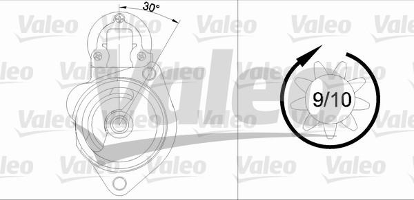 Valeo 436048 - Стартер vvparts.bg