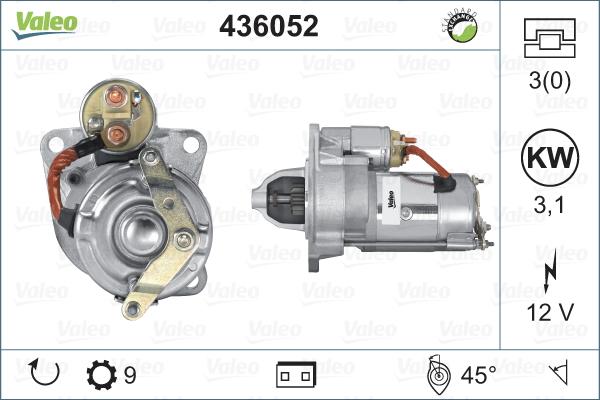 Valeo 436052 - Стартер vvparts.bg