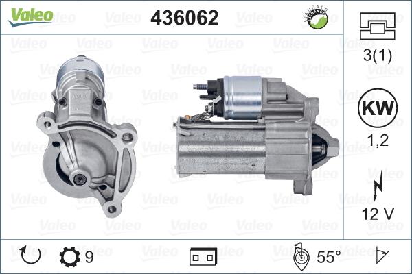 Valeo 436062 - Стартер vvparts.bg