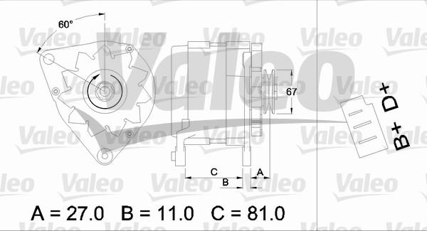 Valeo 436144 - Генератор vvparts.bg