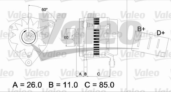 Valeo 436169 - Генератор vvparts.bg