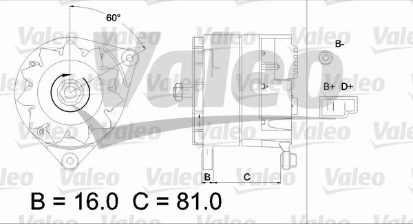 Valeo 436166 - Генератор vvparts.bg