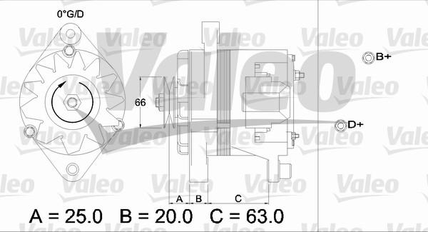 Valeo 436103 - Генератор vvparts.bg