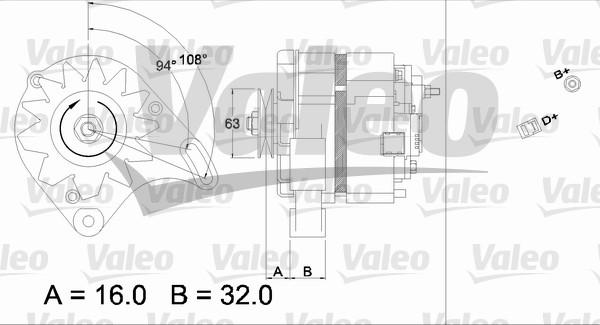 Valeo 436118 - Генератор vvparts.bg