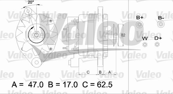 Valeo 436394 - Генератор vvparts.bg