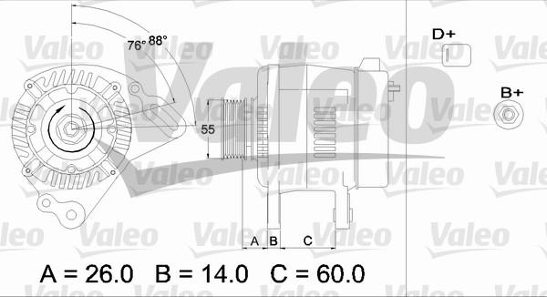 Valeo 436364 - Генератор vvparts.bg