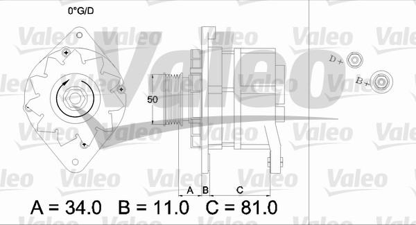 Valeo 436301 - Генератор vvparts.bg