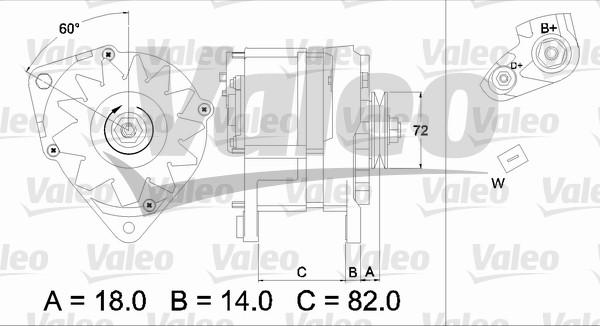 Valeo 436303 - Генератор vvparts.bg